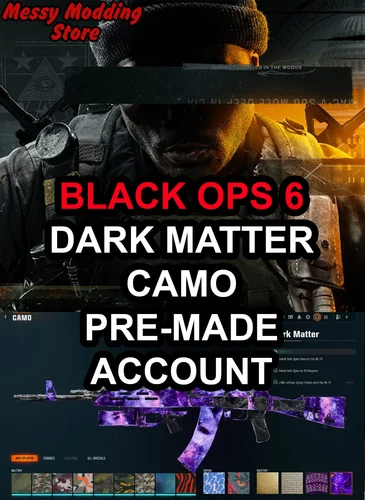 Call of Duty Black Ops 6 (BO6): Dark Matter Camo Unlock (PRE-MADE ACCOUNT) (33 or 37 Guns)