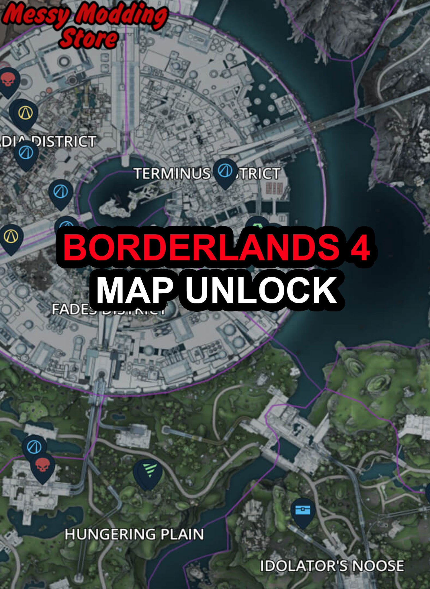 [PC ONLY] – Borderlands 4 – Unlock Entire Map (All Characters)