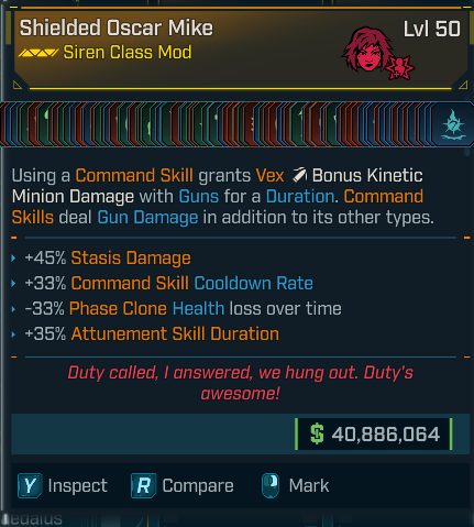 Borderlands 4 – MODIFIED VEX CLASSMODE – ALL (200+) SKILLS ALLOCATED – BEST MODDDED