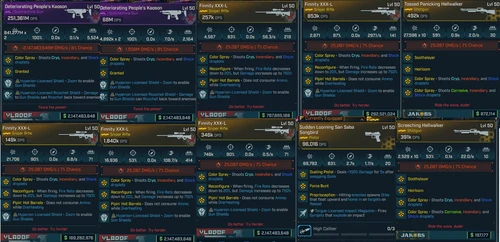 Borderlands 4 – Bundle- 71 Crazy Modded/ Modified OneShot Guns (1 Mil to 999 bil DPS)