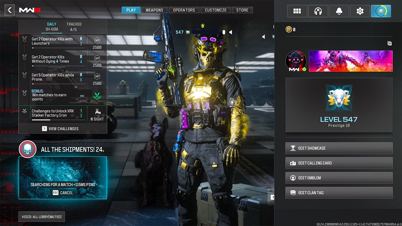 MWIIIinterstellar Camos + 3x BlackCells48 Guns Maxed + 2 BundleLevel 54745 Operators